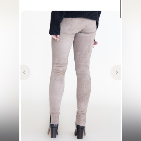 MACKAGE - Suede leggings with zip ankle at intermix - Picture 2 of 7